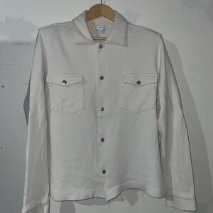 Reiss Cream Lightweight Shirt Jacket size XXL SlimFit fits like a large